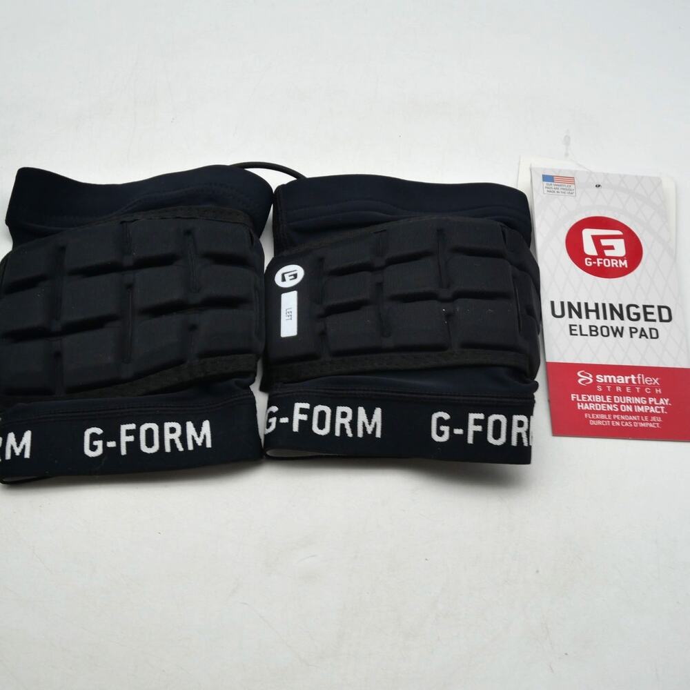 New G-Form Unhinged Elbow Pads For Lacrosse Black Size Medium